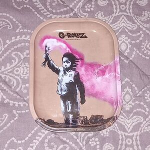NEW G-Rollz ash tray "Banksy's Graffiti" theme